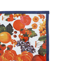 Kuber Industries Fruits Design PVC Reversible Food Mat Mattress Protector Bed Server (Red & Blue) CTKTC33201