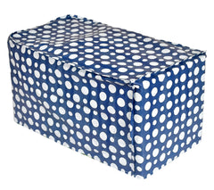 Kuber Industries Dot Printed PVC Mixer Grinder Cover (Blue & White)-HS43KUBMART25700, Standard