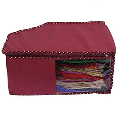 Kuber Industries 12 Pieces Non Woven Blouse Cover Set, Maroon