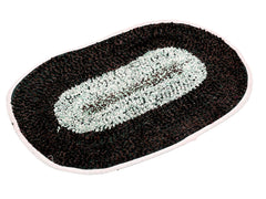 Heart Home Cotton Indoor Machine Washable Doormat, BathMat- Pack of 3 (Brown)