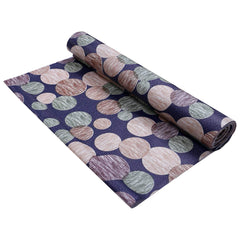 Heart Home Circle Design PVC Wardrobe Kitchen Drawer Cupboard Cabinet Shelf Mat, Shelf Liner 10 Mtr (Blue) - CTHH7011