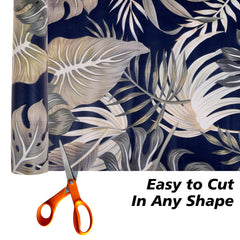 Heart Home Shelf Liner | Kitchen Cabinet Shelf Protector | Kitchen Liners for Cabinets and Drawers | Drawer Liner Mat | Green Leaf Shelf Liner Cabinet Mat | 3 MTR | Pack of 2 | Blue