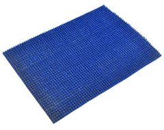 Heart Home Outdoor PVC Thick Clean Footwear Door Mat for Front Door Entrance Door Mat Heavy Duty Doormat Shoes Scraper Indoor Mat (Blue)- HEART1098