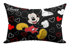 Kuber Industries Full Back & Lumbar Support Decorative Pillow 16"X24"(Black & Cream)-Pack of 4-Kubmart15976 Microfiber