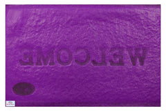 Heart Home Rubber Anti Slip Welcome Door Mat for Home Entrance, Office, Shop (Purple)-HHEART15362