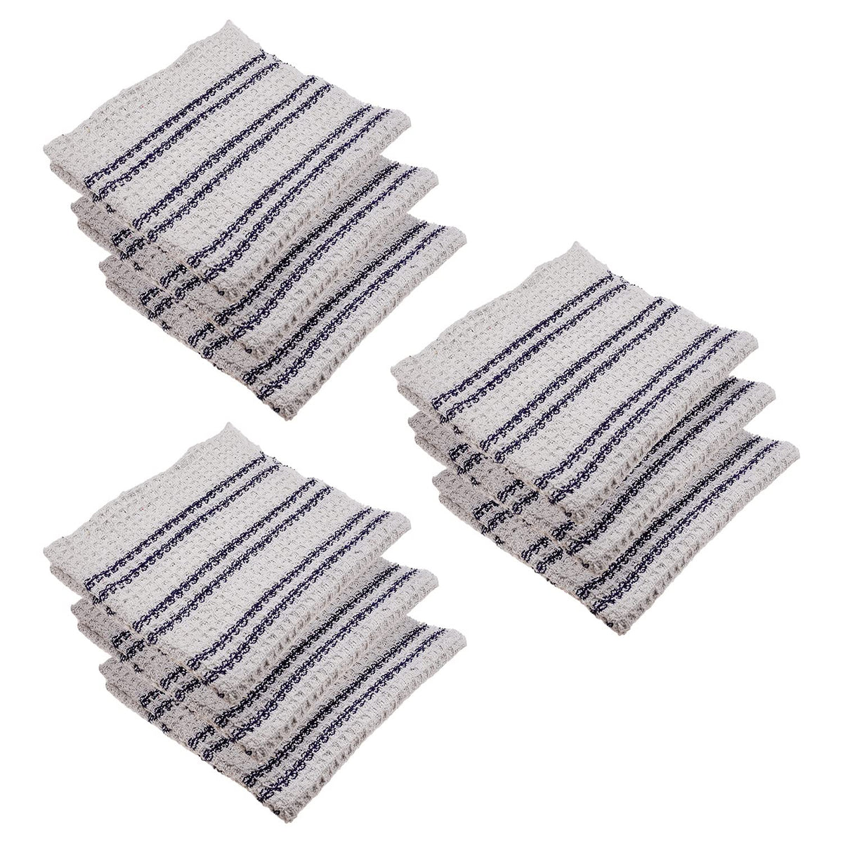 Kuber Industries Floor Cleaning Pocha | Self Check Lining Duster Cloth | Cotton Reusable Sweeping Cloth For Home | Kitchen | Large | 28x28 Inch | Pack of 9 | Blue