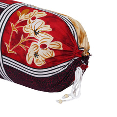 Kuber Industries Bolster Cover|Soft Cotton Bolster Cover Set|Diwan Round Bolster Pillow Covers|Luxurious Floral Print Roll Masand Cover|16x32 Inch|Pack of 4 (Multi)