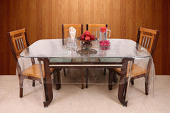 Kuber Industries Dining Table Cover 6 Seater|Table Cloth|Table Cover for Home, Restaurant|Plain