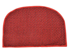 Heart Home D Shape Anti-Slip Durable Rubber Door Mat, Welcome Mat for Entryway,Patio,Garage, Outdoor, 21"x14"- Pack of 2 (Red)-47HH01301