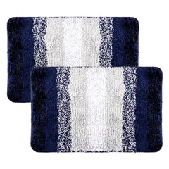 Heart Home Door Mat | Dust Trapper Mat | Door Entrance Mat | Anti-Skid Door Mat | Floor Mat for Home Entrance | Blue Patta Rainbow Mat | Entryway Door Mat | Pack of 2 | Gray