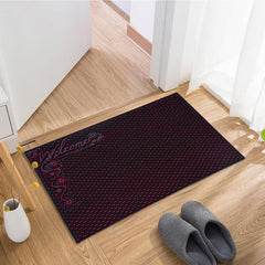 Kuber Industries Door Mat | Rubber Mud Trapper Mat | Welcome Mat | Floor mat | Door Mat for Home Entrance | Bathroom Mat | Entry Way Doormat | Pack of 3 | Black & Maroon