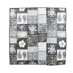 Kuber Industries Floral Design PVC Reversible Food Mat Bed Server -(Grey)