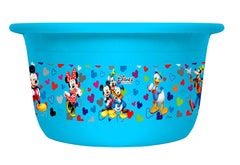 Kuber Industries Disney Team Mickey Print Unbreakable Plastic Multipurpose Bath Tub/Washing Tub 25 Ltr (Blue) -HS_35_KUBMART17449 (Model Number: HS_35_KUBMART017449)