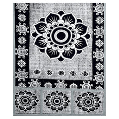 Kuber Industries Leaf & Circle Print PVC Fridge Top Cover with 6 Utility Side Pockets (Green)