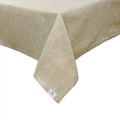 Heart Home Heat Resistant, Antislip Jute Center Table Cover for Home Decor, 40"x60" (Cream)
