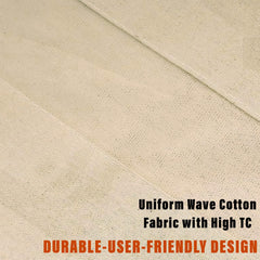 Kuber Industries Hanging Saree Bag | Cotton Clothes Bags for Storage | Hanging Cotton Saree Covers | Mesh Window Cloth Storage Bag | Saree Stoarge Covers with Zip | Pack of 5 | Cream