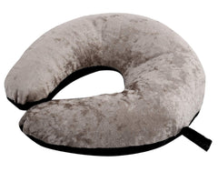 Kuber Industries 2 Pieces Unisex U-Shaped 100 Percent Pure Memory Foam Soft Cushions Neck Rest Pillow for Travel, Car, Train, Flight, Bus (Black & Grey)-CTKTC39214