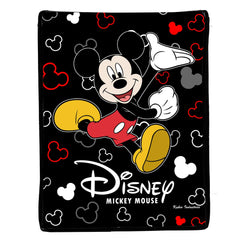Kuber Industries Disney Mickey Mouse Print Non Woven 2 Pieces Fabric Foldable Shirt Cover Storage Organizer Box with with Lid, Extra Large (Black)-KUBMART3467