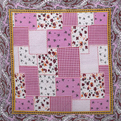 Heart Home Cushion Cover|Sofa Cushion Covers|Check Print Sitting Cushion Cover|Cotton Cushion Filler|16x16 Inch|Set of 5 (Pink)