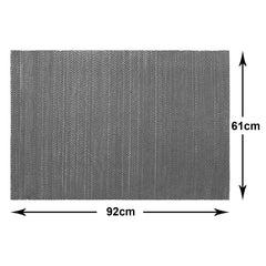 Heart Home Rubber Waterproof Anti-Skid Swimming Pool Mat|Shower Mat|Rainmat for Entrance Area,Bathroom,2 x 3 Feet (Gray)