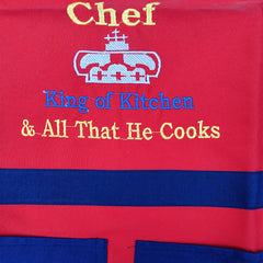 Heart Home Cotton Oil Resistant Cooking Kitchen Apron for Men & Women- Pack of 2 (Red) 52HH3802