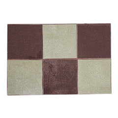 Kuber Industries Laminated Patch PVC 6 Pieces Table Placemat, Brown