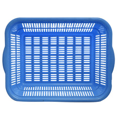 Heart Home Plastic Kitchen Small Size Dish Rack Drainer Vegetables and Fruits Washing Basket Dish Rack Multipurpose Organizers (Blue)- HEART3599,Standard