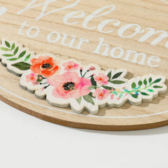 Door Decor Panel|Wall Hanging Wooden Frame Board (Cream)