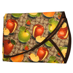 Kuber Industries Fruits Design Waterproof PVC Reversible Food Mat Bedsheet Protector Bed Server (Brown) CTKTC33714