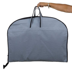 Kuber Industries Coat Cover|Foldable Blazer Cover|Suit Cover With Zipper Closure|Cloth Organizer For Dust Proof Jacket|Pack of 2 (Grey)