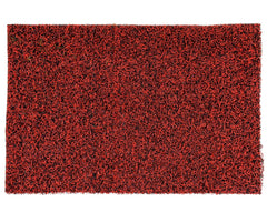 Kuber Industries Double Shade Thread Rubber Anti Slip 1 Piece Door Mat 16" x24'' (Red & Black) - CTKTC039954