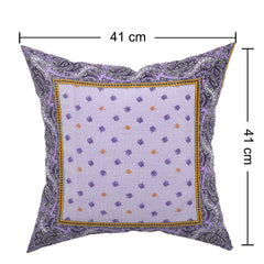 Kuber Industries Cushion Cover|Ractangle Cushion Covers|Sofa Cushion Covers|Cushion Covers 16 inch x 16 inch|Cushion Cover Set of 5|(Purple)