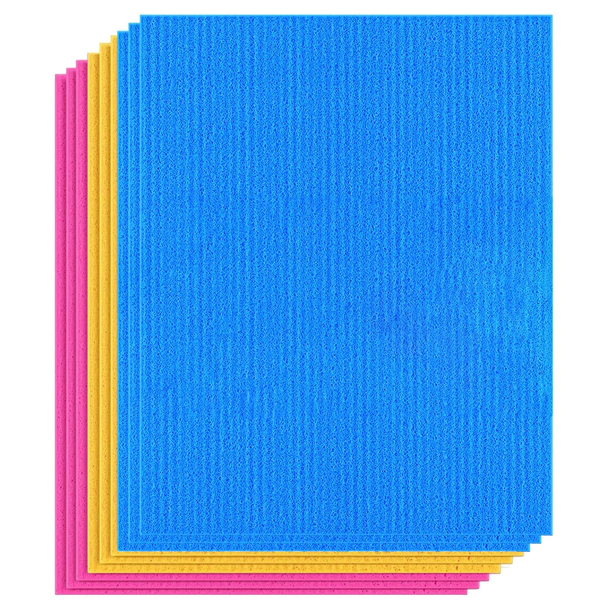 Heart Home Sponge Wipes | Washing Wipes Paper Towel | Sponge Cleaning Cloths for Kitchen | Reusable Sponge Wipe Cloths | Cleaning Sponges | 18x20 | 9 Piece Set | Multi