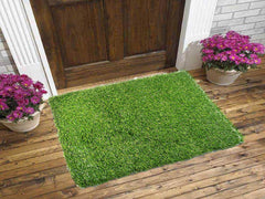 Kuber Industries PVC Artificial Grass Mat - Size 18" x 36" (Green)-CTKTC024267