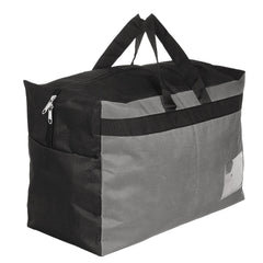 Kuber Industries Canvas Multi-Purpose Storage Bag/Clothing Storage Organizer,Set of 2 (Black & Grey)