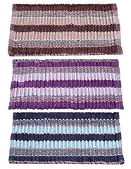 Kuber Industries Cotton 3 Pieces Door Mat 15"x24"(Multi) - CTKTC22142,Standard