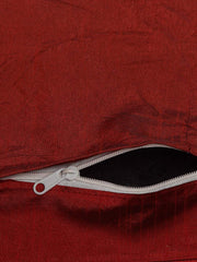 Heart Home Decorative Velvet Throw Pillows Covers for Couch Bed Sofa, Soild Soft Cushion Case, 24x24 Inches (Maroon)