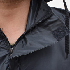 Heart Home PVC Raincoat with Adjustable Hood for Men & Women (Black) 54HH4141.