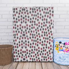 Heart Home Washing Machine Cover | Multi Dot Print Washing Machine Cover | PVC Top Load Semi-Automatic Washing Machine Cover | Cream