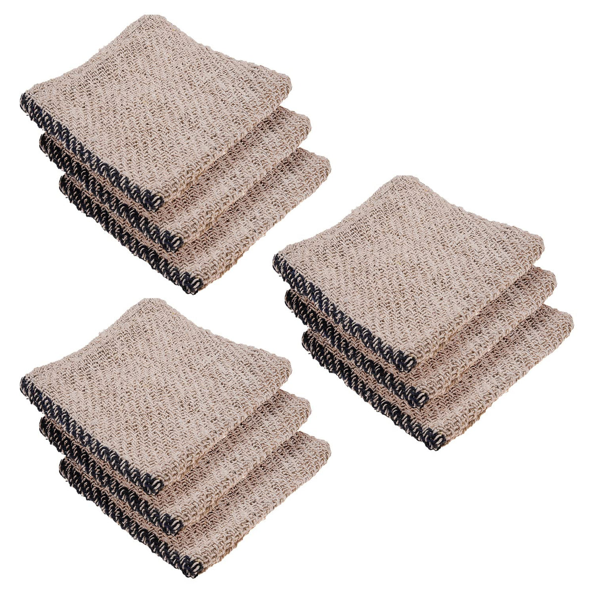 Kuber Industries Floor Cleaning Pocha | Plain Duster Cloth | Cotton Reusable Sweeping Cloth For Home | Kitchen | Large | 28x28 Inch | Pack of 9 | White