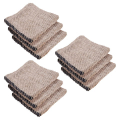 Kuber Industries Floor Cleaning Pocha | Plain Duster Cloth | Cotton Reusable Sweeping Cloth For Home | Kitchen | Large | 28x28 Inch | Pack of 9 | White