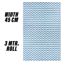 Heart Home Shelf Liner | EVA Kitchen Cabinet Shelf Mat | Anti-Slip Bathroom Mat | Fridge Mat | Table Mat | Zig Zag Design Wardrobe Mat | 3 Meter | Pack of 2 | Green