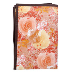 Kuber Industries Floral Design PVC Reversible Food Mat Bed Server -(Pink)