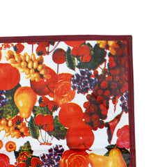 Kuber Industries Fruits Design PVC Reversible Food Mat Mattress Protector Bed Server (Maroon & White) CTKTC33209