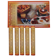 Kuber Industries Exclusive PVC 6 Pieces Reversible Dining Table Placemat Set (Multi)-KSHI453
