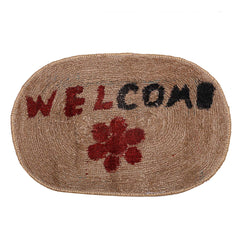 Heart Home Cotton 4 Pieces Anti Slip Door Mat 14.5"x21.5" (Brown) - CTHH8496