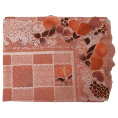 Kuber Industries Check Printed Home Decorative Luxurious 4 Seater Cotton Center Table Cover/Table Cloth, 40"x60" (Pink)-44KM04