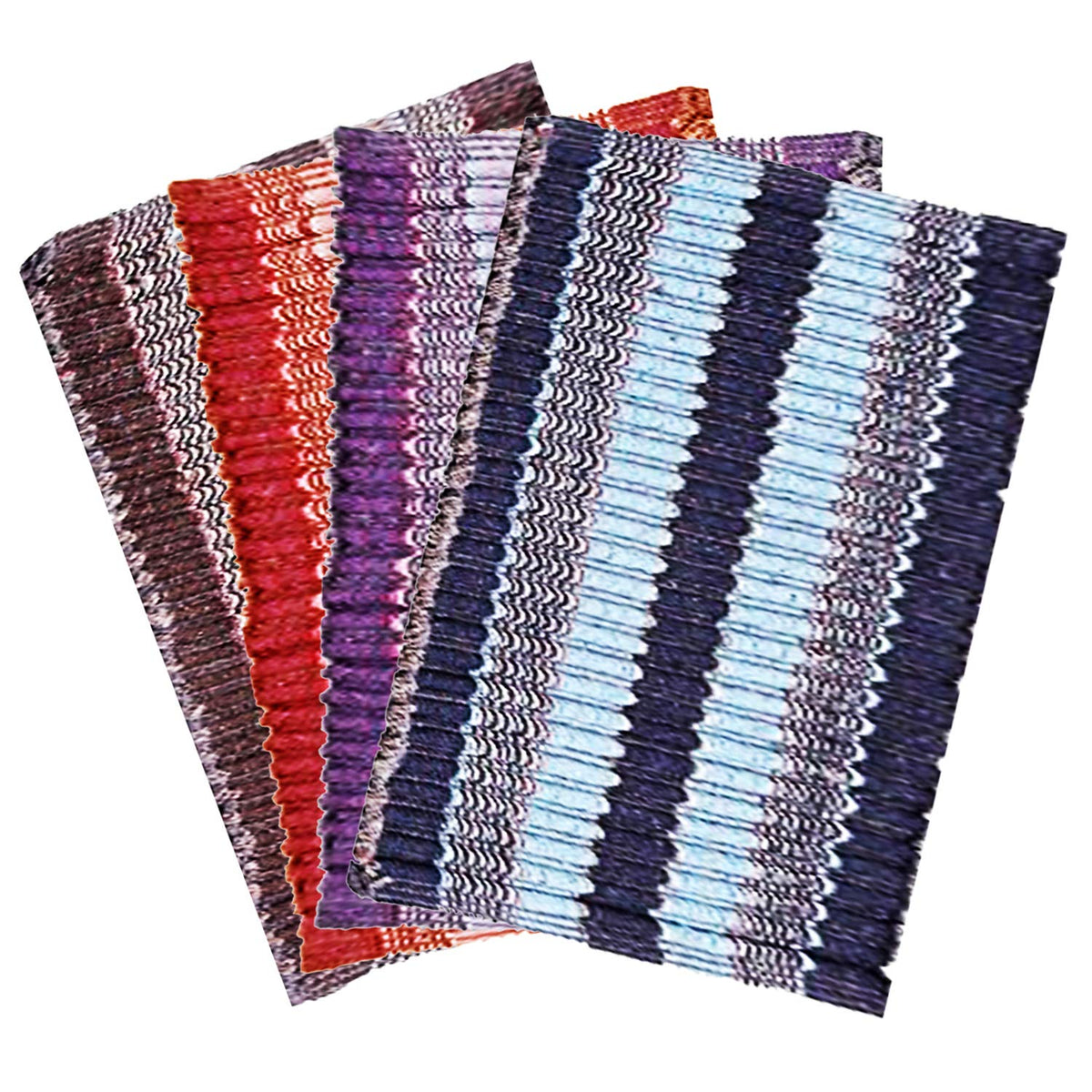 Kuber Industries Cotton 4 Pieces Door Mat 15"x24"(Multi) - CTKTC22143, Standard