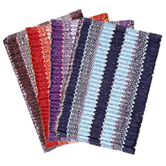 Kuber Industries Cotton 4 Pieces Door Mat 15"x24"(Multi) - CTKTC22143, Standard