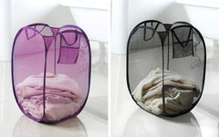 Kuber Industries 2 Pieces Nylon Mesh Laundry Basket Organizer 20 LTR (Multi) -KUBMART2755